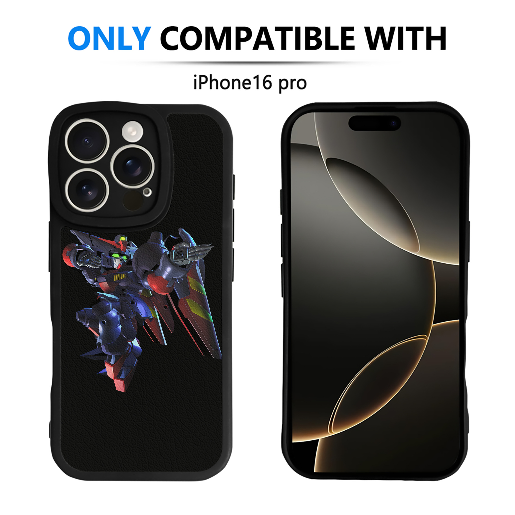 （画像用） 機動戦士ガンダム Mobile Suit Gundam 【iPhone 16シリーズ対応】シリコンスマホケース（レザー調） 材質：シリコン